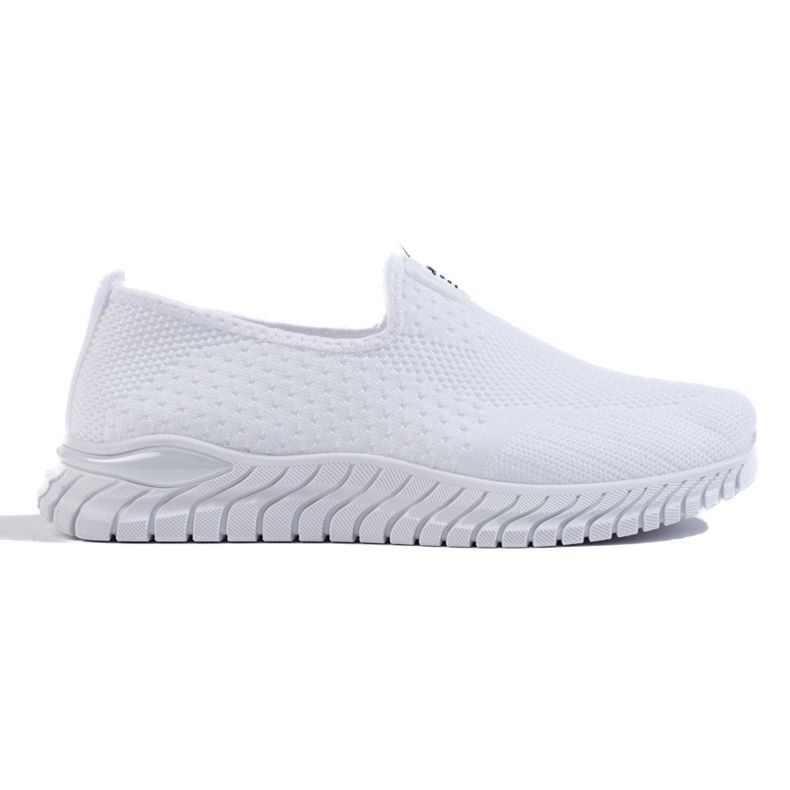 Sneakers da donna in tessuto bianco bianca