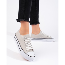 Classiche sneakers grigie da donna grigio