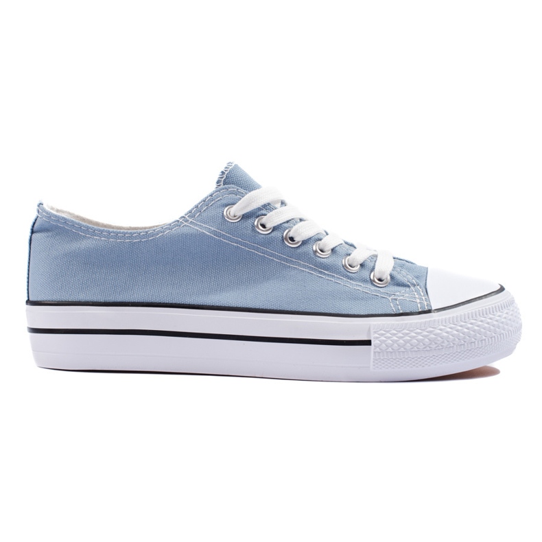 Classiche sneakers stringate da donna blu