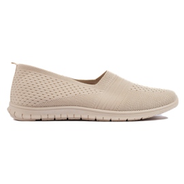 Scarpe slip-on sportive beige