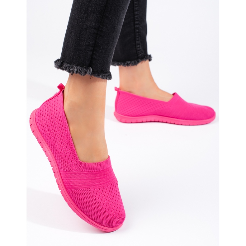 Scarpe sportive slip-on rosa
