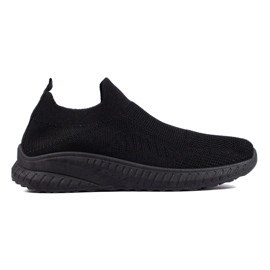 Scarpe sportive slip-on da donna nere nero