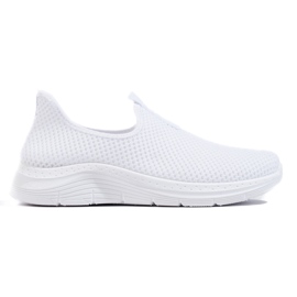Sneakers bianche in tessuto bianca