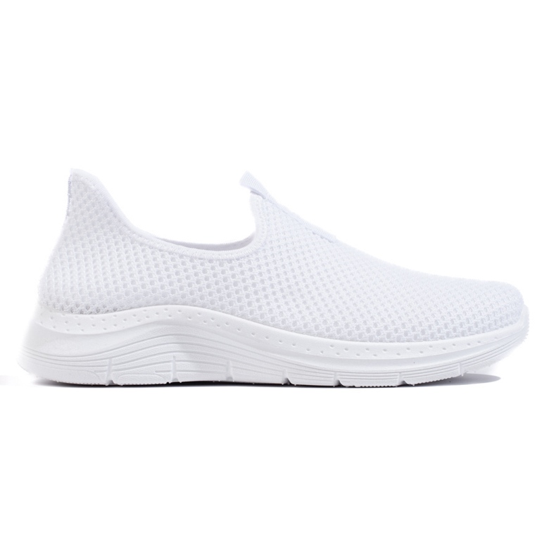 Sneakers bianche in tessuto bianca