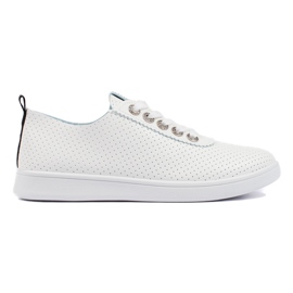 Sneakers da donna bianche traforate bianco