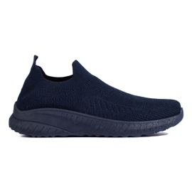 Scarpe sportive slip-on da donna, colore blu navy