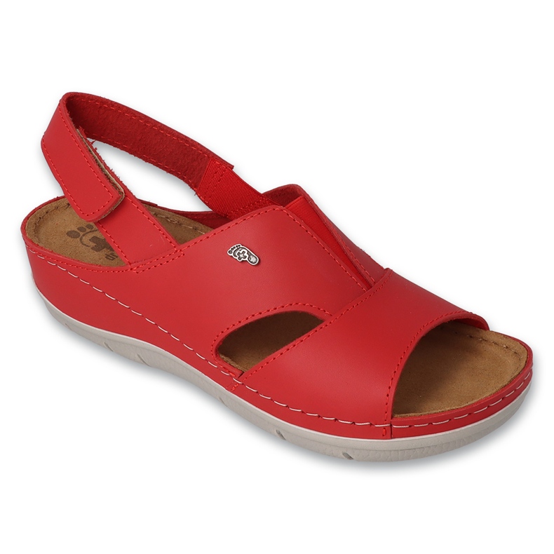 DR.ORTO Befado sandali in pelle da donna 158D262 rosso