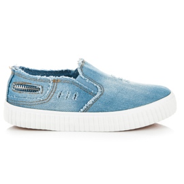 Sport Sneakers in denim blu