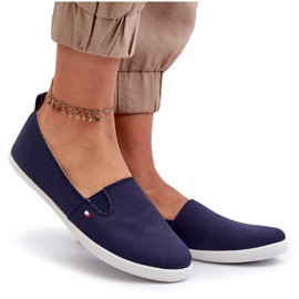 News Sneaker Slip-On Women's Navy Blue 24TX02-7655 Sneaker
