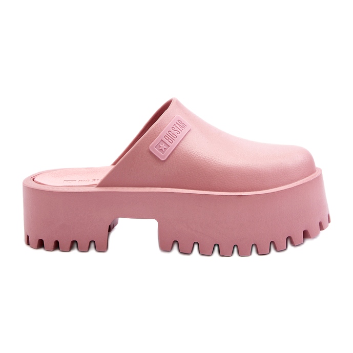 Infradito da donna su suola massiccia Big Star NN274020 Rosa