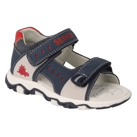 Sandals Befado Inserto in pelle per velcro 170p097 blu navy