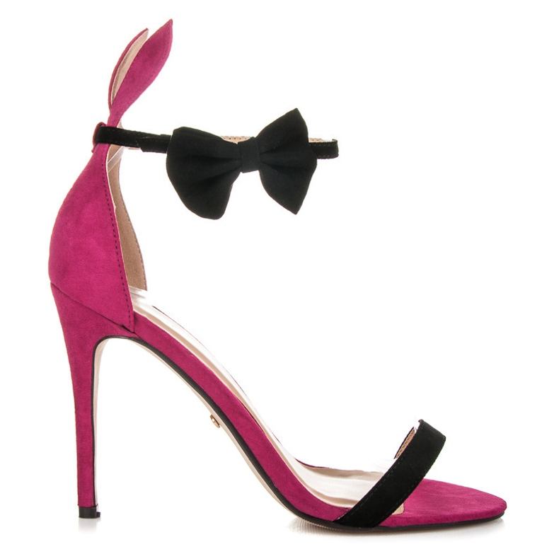 Marquiz Sandali con orecchie e fiocco rosa