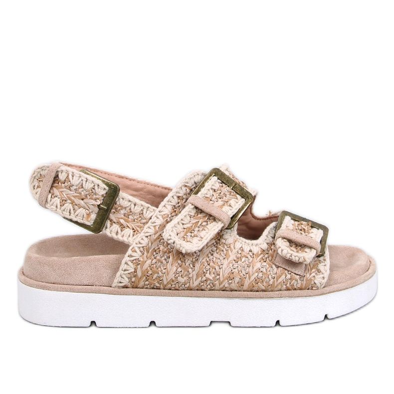 Sandali con plateau Badey Khaki beige