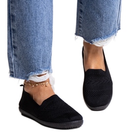Sneaker slip-on in tessuto Shadhi nero