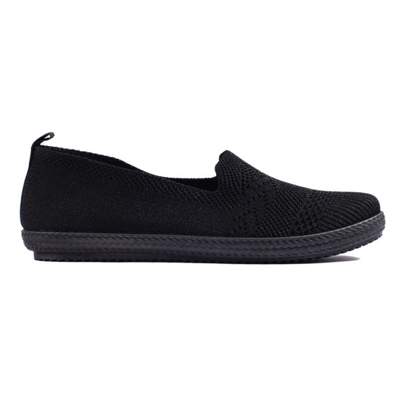 Slip-on da donna in tessuto nero