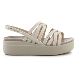 Crocs Brooklyn sandali bassi con cinturino 206751-2Y2 beige