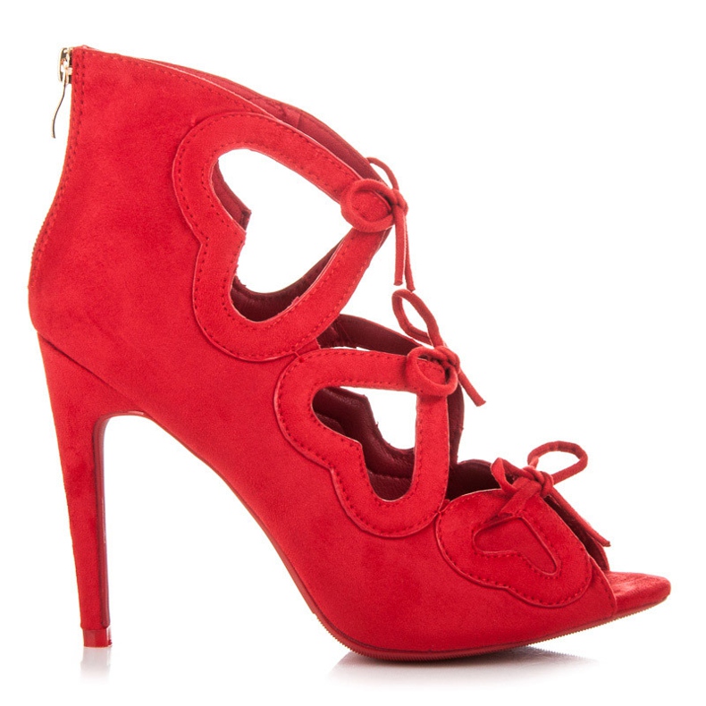 Vices Sandali da donna con lacci rosso