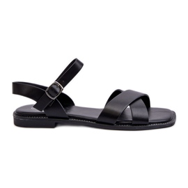 Sandali Bassi da Donna in Ecopelle S.Barski KV27-003 Nero