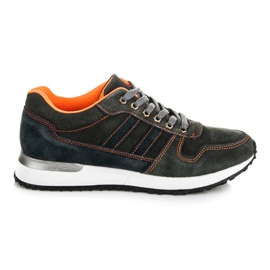 Mazaro Scarpe di cuoio grigio