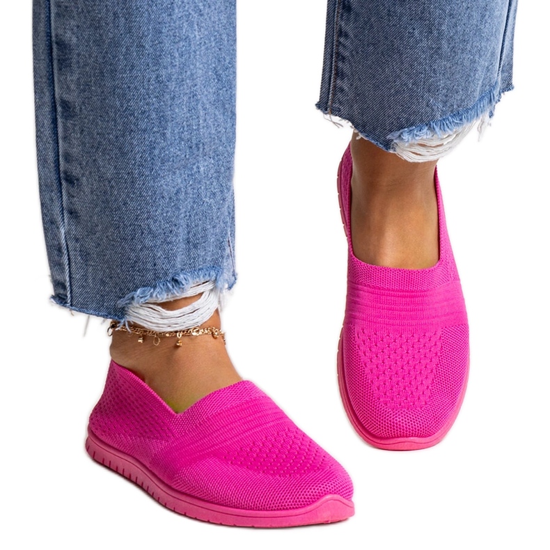 Sneaker slip-on Shalha rosa scuro