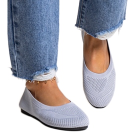 Ballerine in tessuto grigio di Yafia