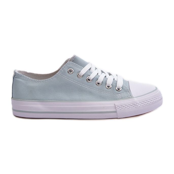 Sneakers basse classiche in tessuto da donna Menta Lennabella blu