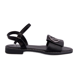 Sandali Da Donna Con Decorazione S.Barski KV27-045 Nero