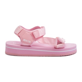 Sandali con plateau da donna Big Star NN274A533 Rosa