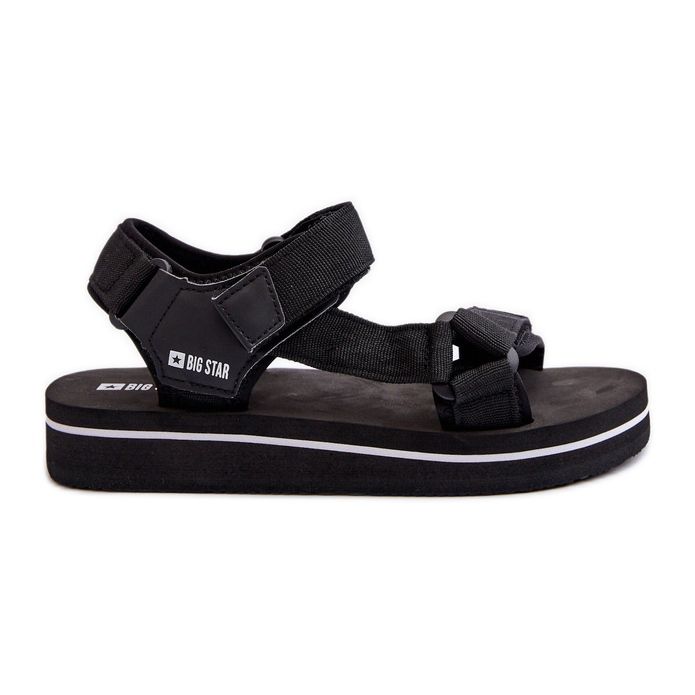 Sandali con plateau da donna Big Star NN274A532 neri nero