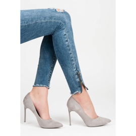 VICES pelle scamosciata grigio