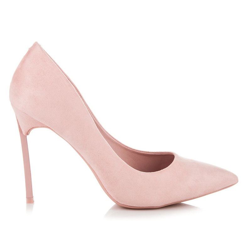 Vices Morse con tacco alto in camoscio rosa