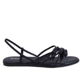 Limbe Sandali neri in stile boho nero