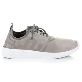 Vices Scarpe sportive in camoscio grigio