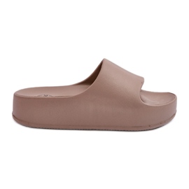 Infradito da donna con piattaforma in schiuma Airaplea marrone beige