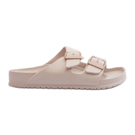 Infradito da donna in schiuma con fibbie Beige Luciene