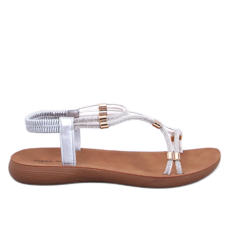 Morbidi e comodi sandali Malcuis Silver d'argento