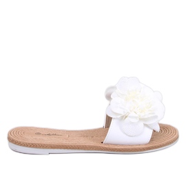 Morbide infradito con fiori Diaye White bianco