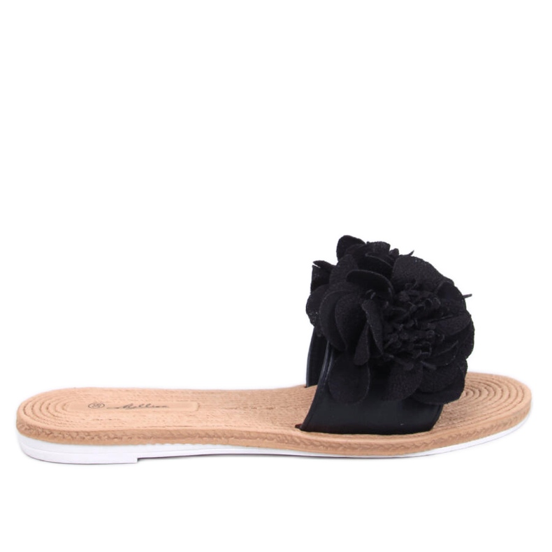 Morbide infradito con fiori Diaye Black nero