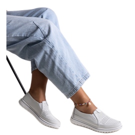 Scarpe Vinceza in pelle bianca bianco