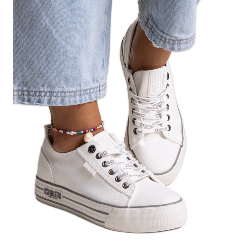 Scarpe da ginnastica bianche Big Star KK274012 bianca