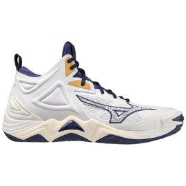 Scarpe da pallavolo Mizuno Wave Momentum 3 Mid V1GA231743 bianco