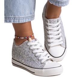 Bez marki Sneakers Jadwa argento lucido