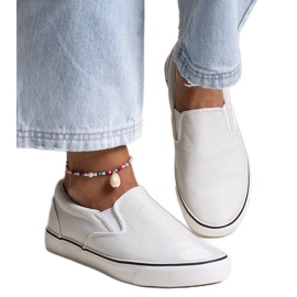 Sneaker Lublubah bianche lucide bianco