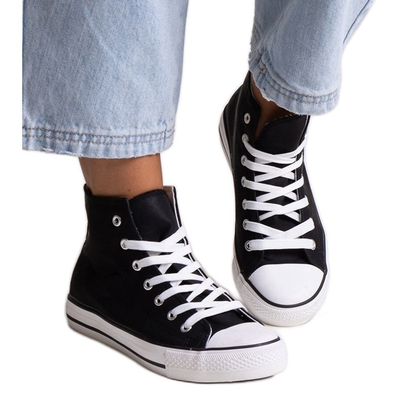 Sneakers alte Efren nere nero