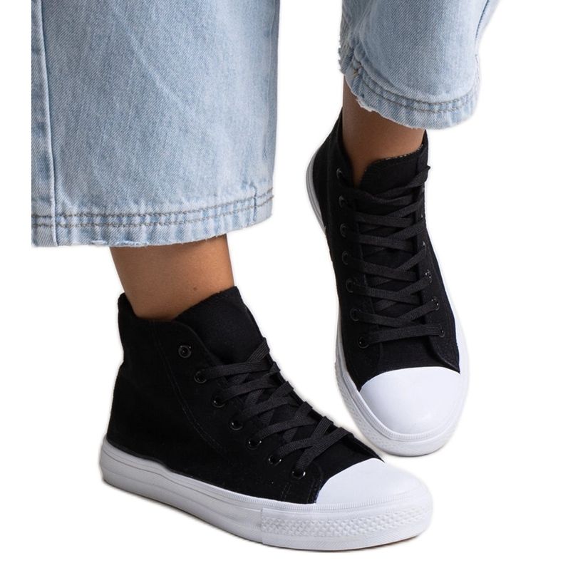 Bez marki Sneakers alte Ghanem nere nero
