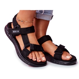 Sandali da donna Big Star Black FF274A600 neri nero