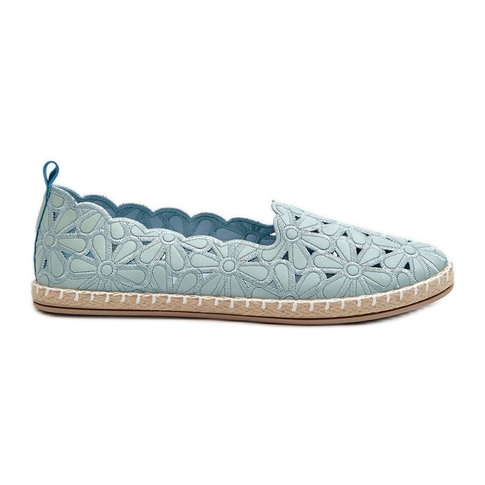 Ballerine slip-on floreali Venice blu da donna