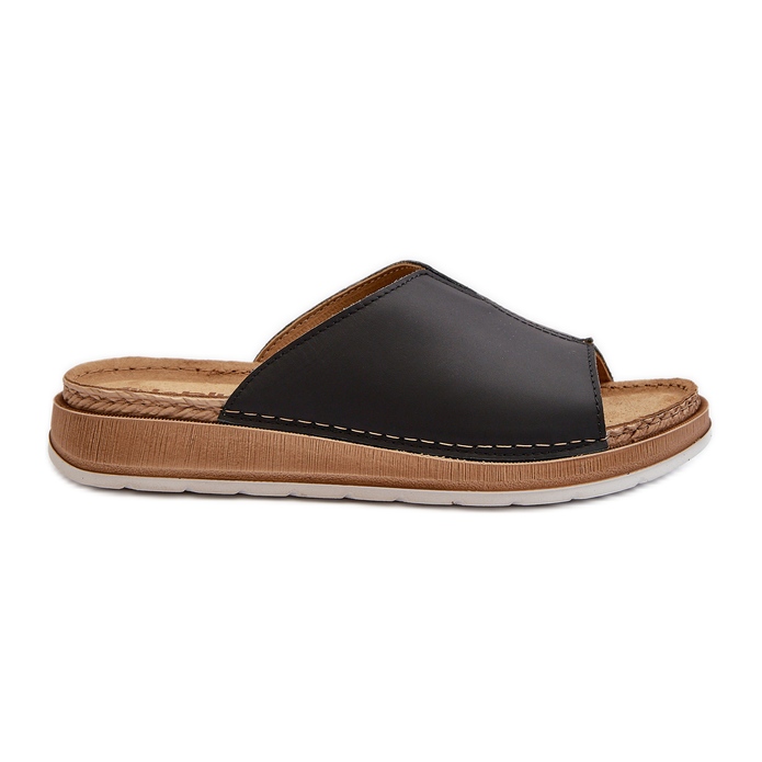 Comode Infradito da Donna Realizzate in Eco Pelle Inblu GS0003I1 Nero