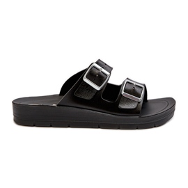 Comode Infradito da Donna Con Fibbie Inblu CP000034 Nero