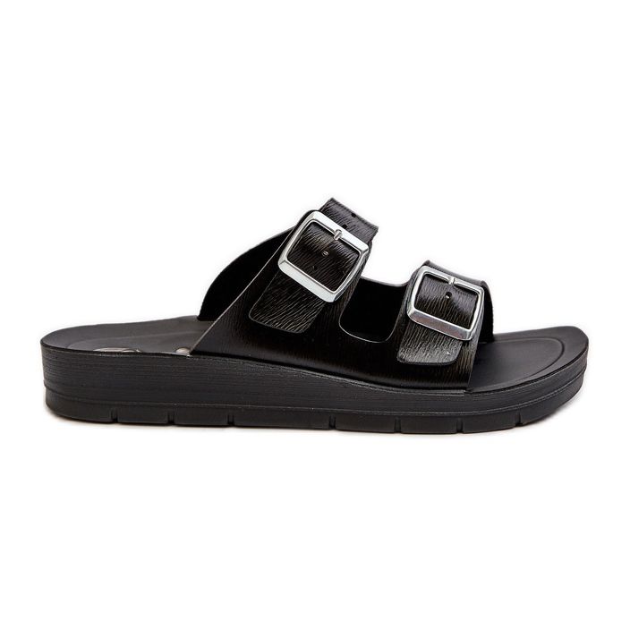 Comode Infradito da Donna Con Fibbie Inblu CP000034 Nero